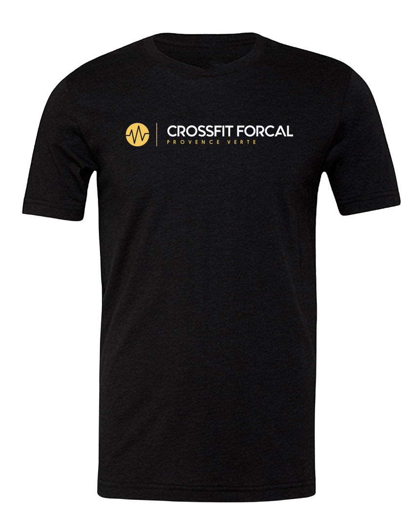 T-SHIRT HOMME NOIR CROSSFIT FORCAL